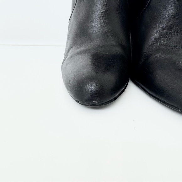 Steve Madden Editor black leather mid-calf bootie with almond toe size 7.5 - Picture 4 of 9